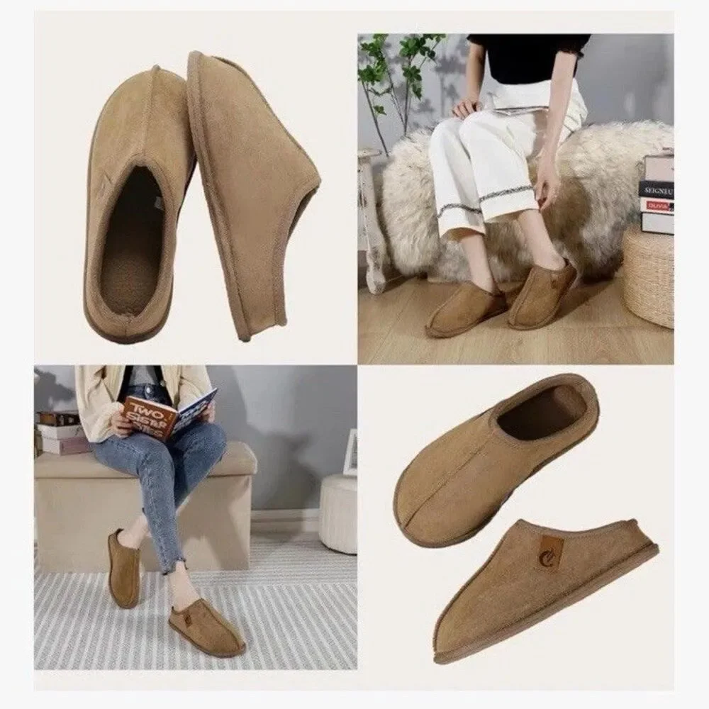 Home Slippers Unisex Memory Foam Soft Comfortable Slippers Warm Non-slip Size 8